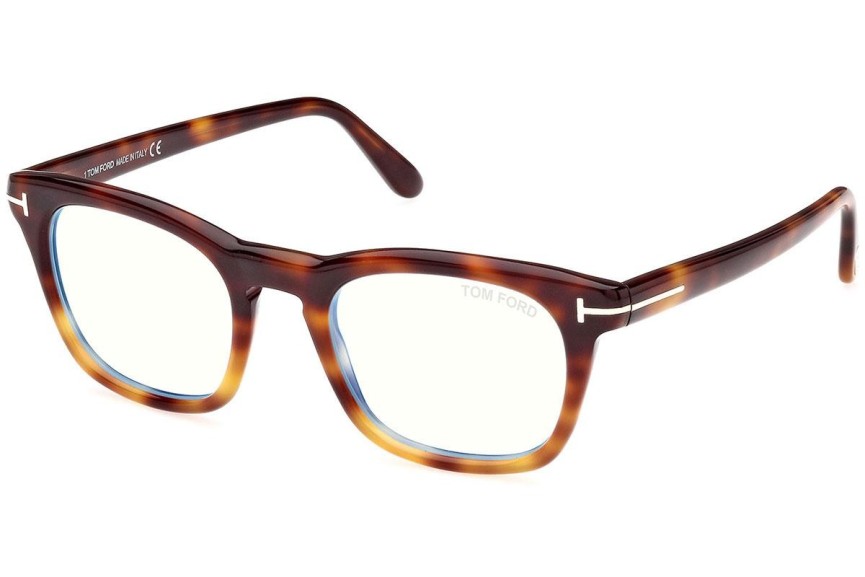 Glasses Tom Ford FT5870-B 056 Quadratisch Havanna