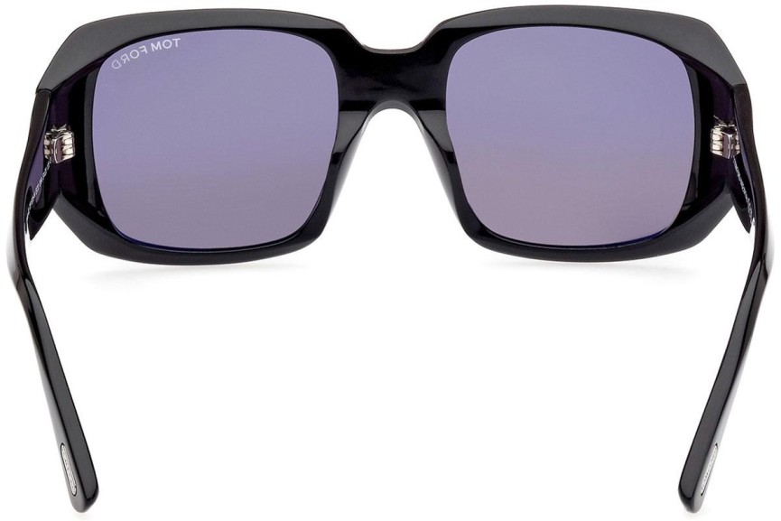 Sonnenbrille Tom Ford FT1035-N 01A Quadratisch Schwarz