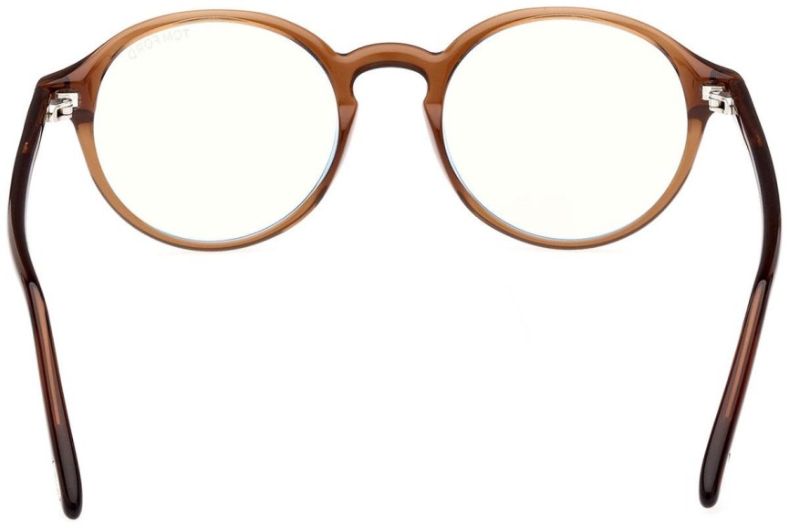 Glasses Tom Ford FT5867-B 048 Rund Braun