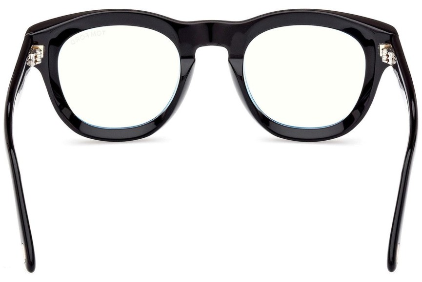 Glasses Tom Ford FT5873-B 001 Rund Schwarz