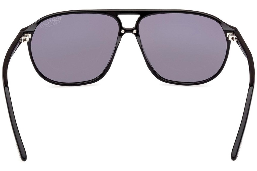 Sonnenbrille Tom Ford FT1026-N 01D Polarized Pilot Schwarz