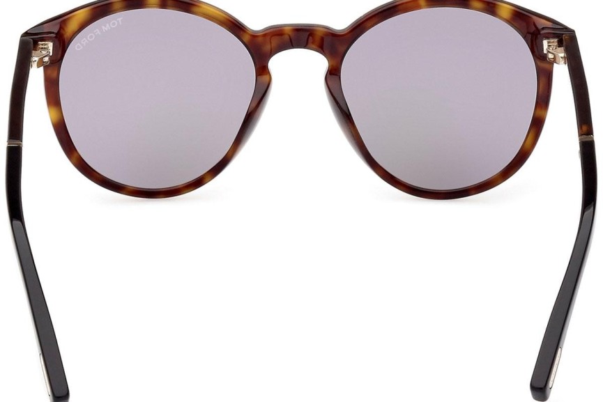 Sonnenbrille Tom Ford FT1021 52A Rund Havanna