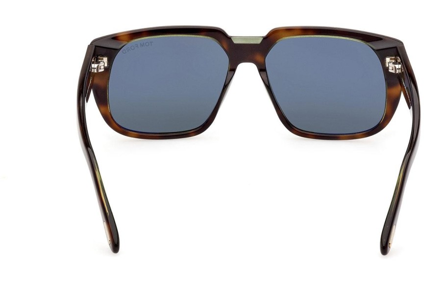 Sunglasses Tom Ford FT1025 56N Quadratisch Havanna