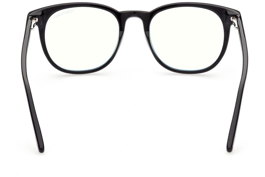 Glasses Tom Ford FT5754-B 001 Rund Schwarz