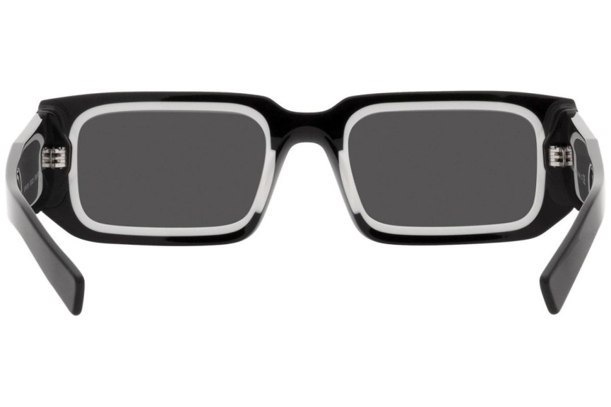 Sonnenbrille Prada PR06YS 09Q5S0 Rechteck Schwarz