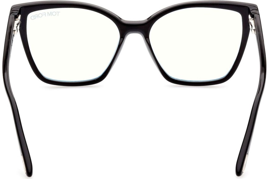 Glasses Tom Ford FT5812-B 001 Cat Eye Schwarz