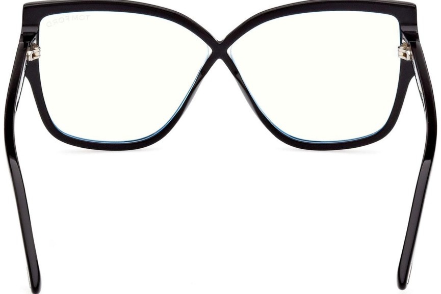 Glasses Tom Ford FT5828-B 001 Quadratisch Schwarz