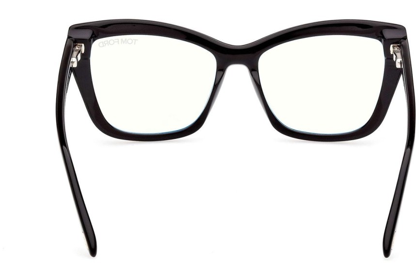 Glasses Tom Ford FT5826-B 001 Cat Eye Schwarz