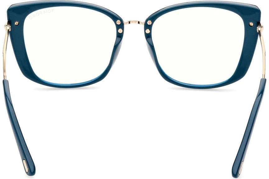 Brillen Tom Ford FT5816-B 089 Cat Eye Blau