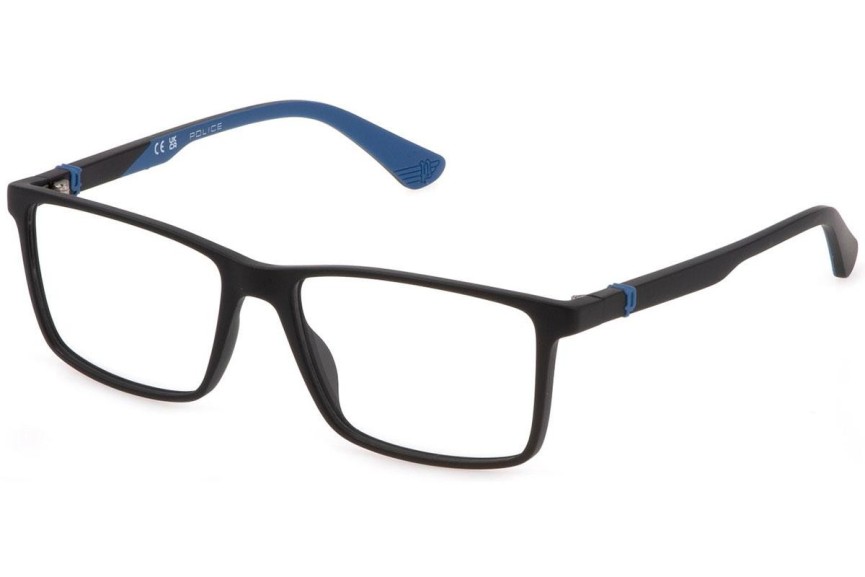 Glasses Police Bejond Jr 1 VK128 0Z42 Rechteck Schwarz