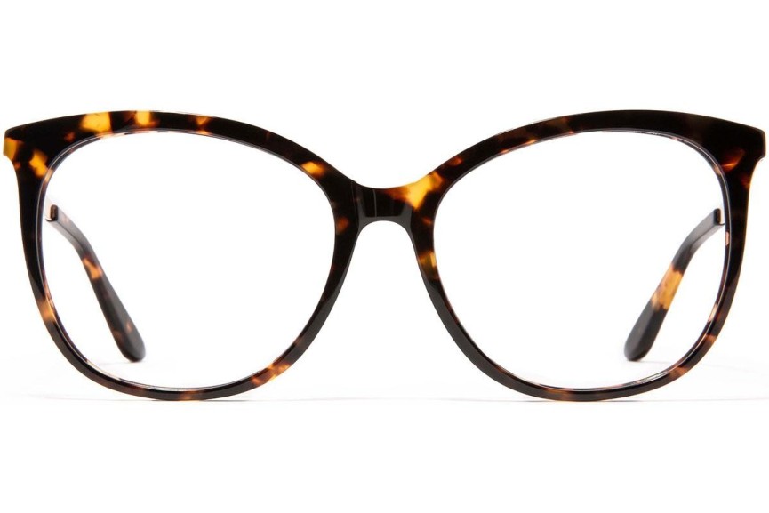 Brillen Kohe by eyerim Andrea Havana blue-light [non-prescription] Cat Eye Havanna