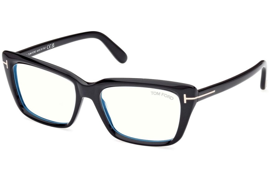 Glasses Tom Ford FT5894-B 001 Quadratisch Schwarz