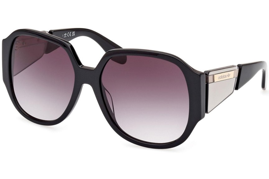 Sonnenbrille Adidas Originals OR0098 01B Quadratisch Schwarz