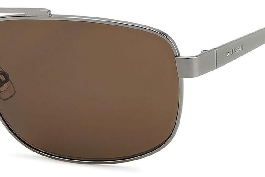 Sonnenbrille Fossil FOS2130/G/S R80/70 Rechteck Silber