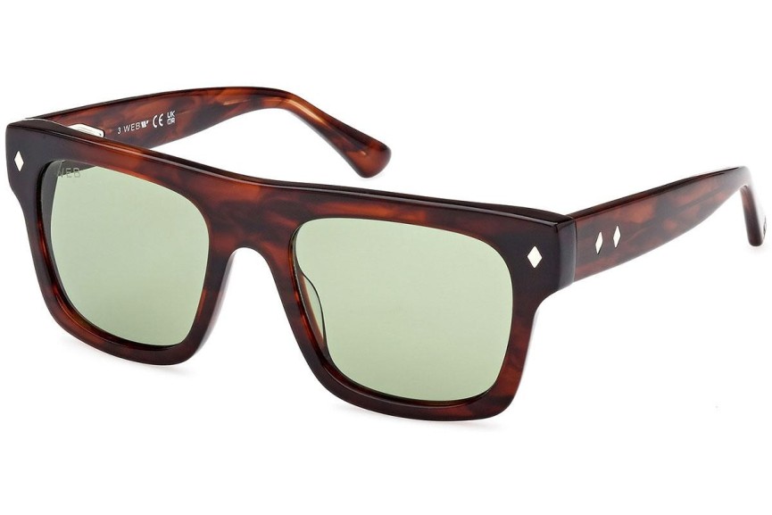 Sunglasses Web WE0354 56N Quadratisch Havanna