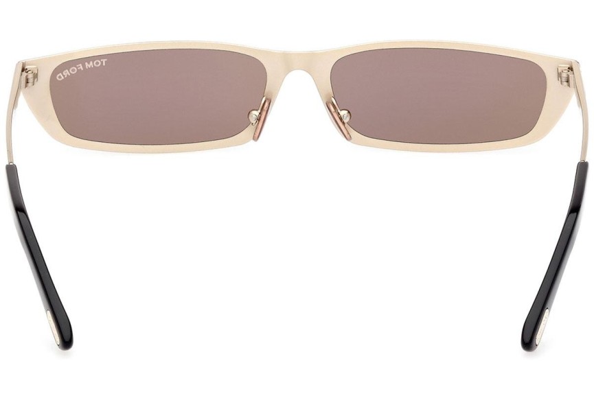 Sonnenbrille Tom Ford Everett FT1059 32G Rechteck Beige