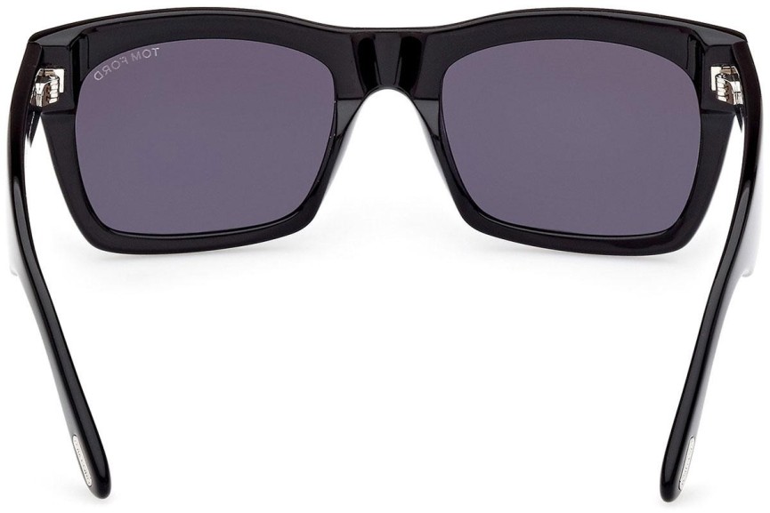 Sonnenbrille Tom Ford Nico 2 FT1062 01A Quadratisch Schwarz