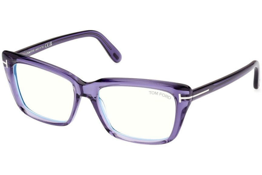 Glasses Tom Ford FT5894-B 081 Quadratisch Lila