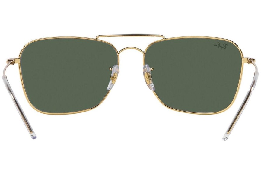 Sonnenbrille Ray-Ban Caravan Reverse RBR0102S 001/VR Rechteck Gold