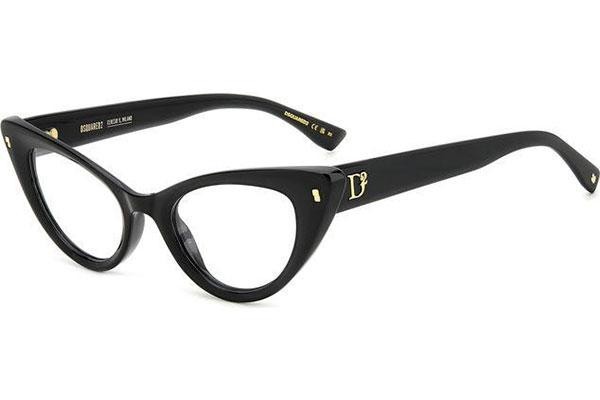 Glasses Dsquared2 D20116 807 Cat Eye Schwarz