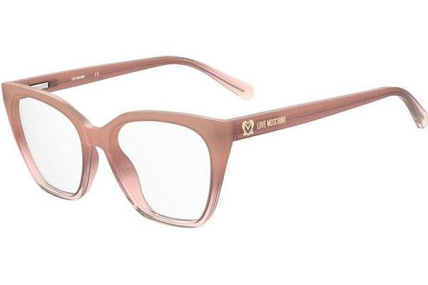 Glasses Love Moschino MOL627 FWM Quadratisch Beige