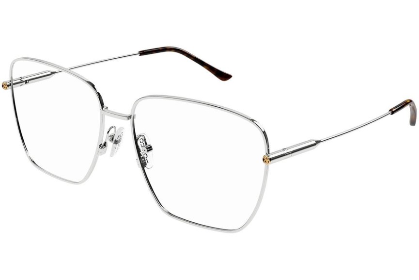 Glasses Gucci GG1414O 002 Quadratisch Silber