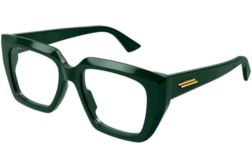 Glasses Bottega Veneta BV1032O 006 Quadratisch Grün