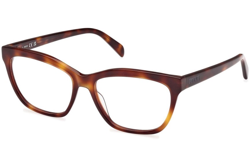 Glasses Emilio Pucci EP5242 053 Quadratisch Havanna