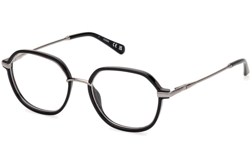 Glasses Guess GU50098 001 Rund Schwarz