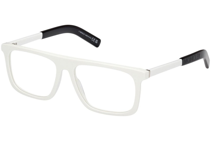 Glasses Moncler ML5206 021 Rechteck Weiß