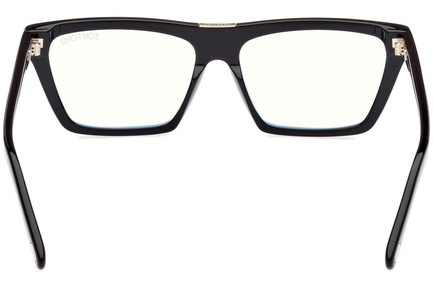 Glasses Tom Ford FT5912-B 001 Quadratisch Schwarz