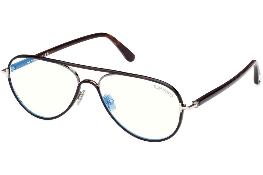 Glasses Tom Ford FT5897-B 052 Pilot Havanna