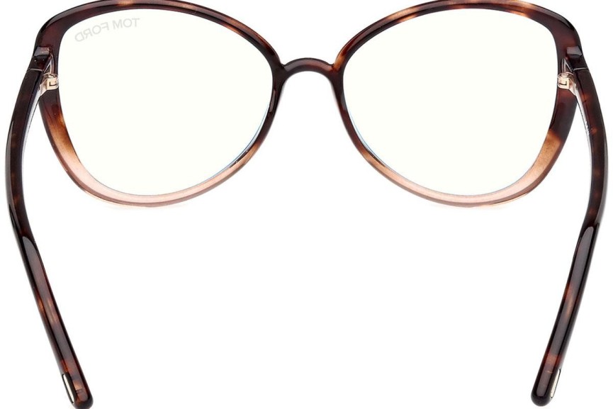 Brillen Tom Ford FT5907-B 056 Cat Eye Havanna