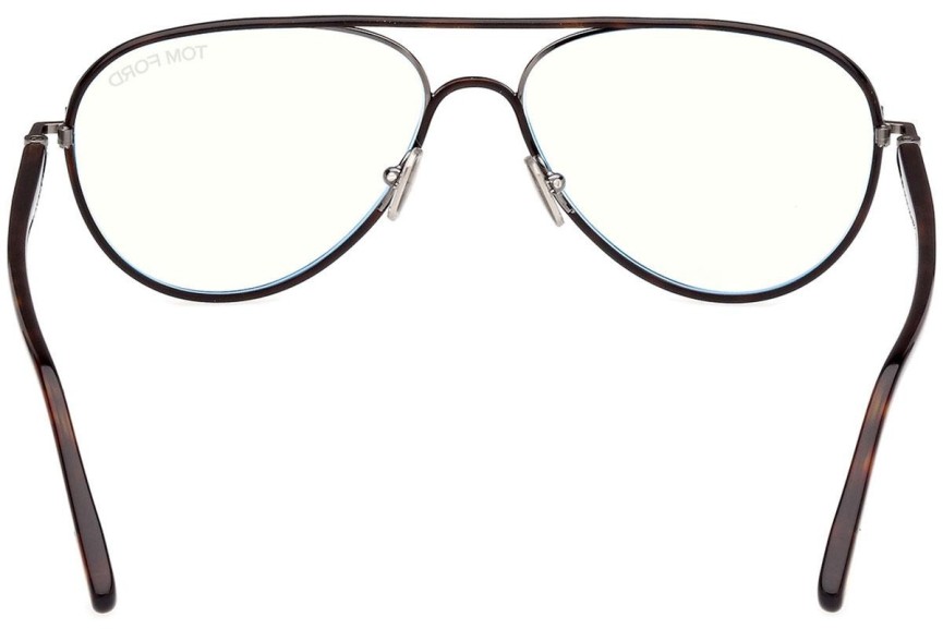 Glasses Tom Ford FT5897-B 052 Pilot Havanna