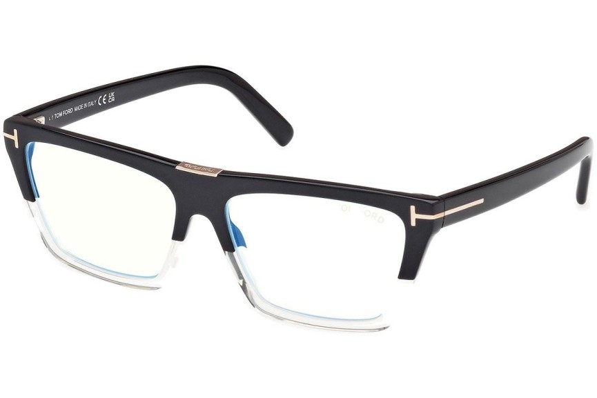 Glasses Tom Ford FT5912-B 005 Quadratisch Schwarz