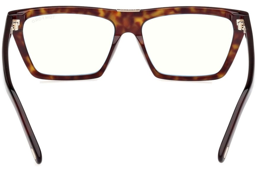 Glasses Tom Ford FT5912-B 052 Quadratisch Havanna