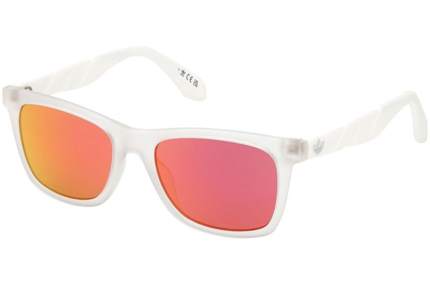 Sonnenbrille Adidas Originals OR0101 26Z Rechteck Weiß