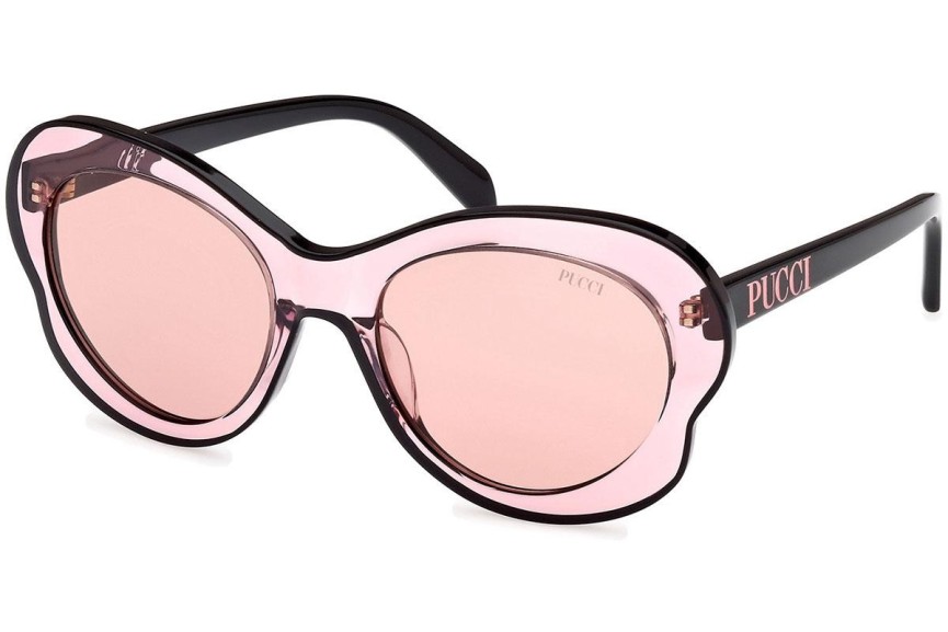 Sonnenbrille Emilio Pucci EP0221 74S Rund Rosa