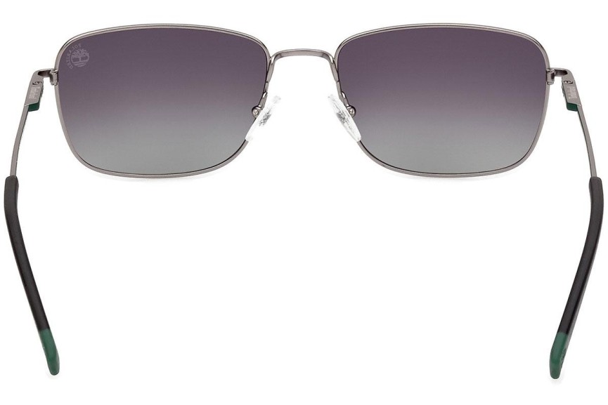 Sonnenbrille Timberland TB9338 09D Polarized Rechteck Grau