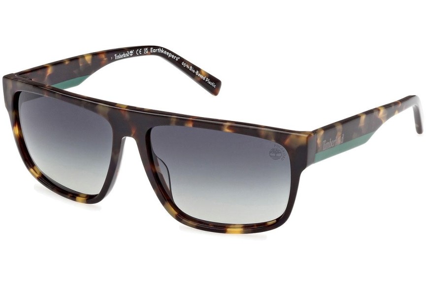 Sonnenbrille Timberland TB9342 53R Polarized Rechteck Havanna