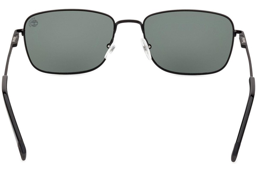 Sunglasses Timberland TB9338 02R Polarized Rechteck Schwarz