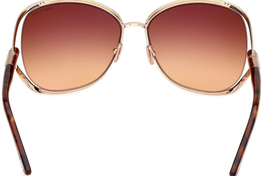 Sunglasses Tom Ford Marta FT1091 28F Rund Gold