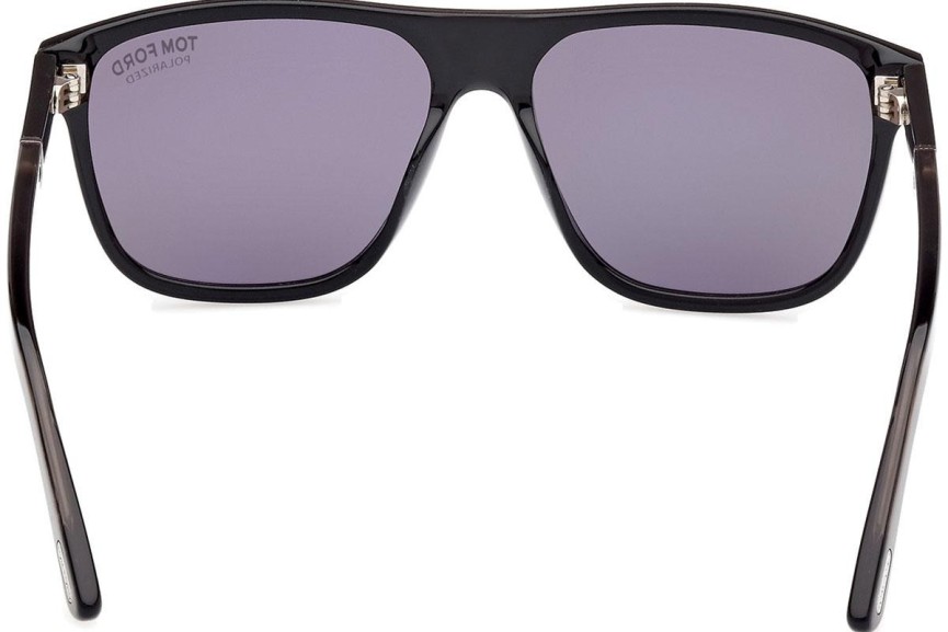 Sunglasses Tom Ford Frances FT1081-N 01D Polarized Quadratisch Schwarz