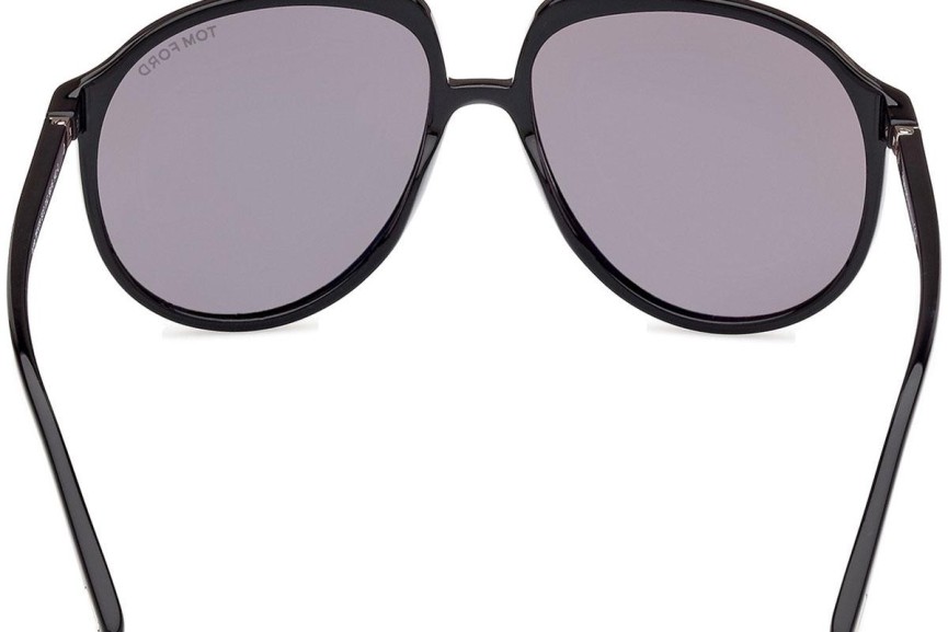 Sunglasses Tom Ford Archie FT1079 01C Pilot Schwarz