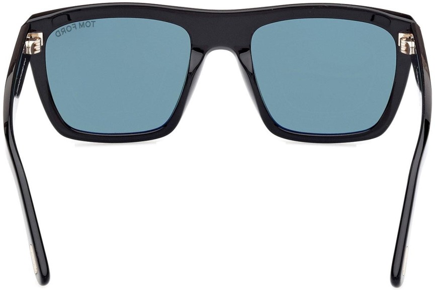 Sunglasses Tom Ford Alberto FT1077 01N Quadratisch Schwarz