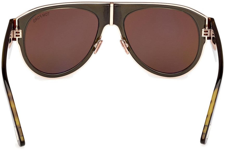 Sunglasses Tom Ford Lyle-02 FT1074 51J Pilot Braun