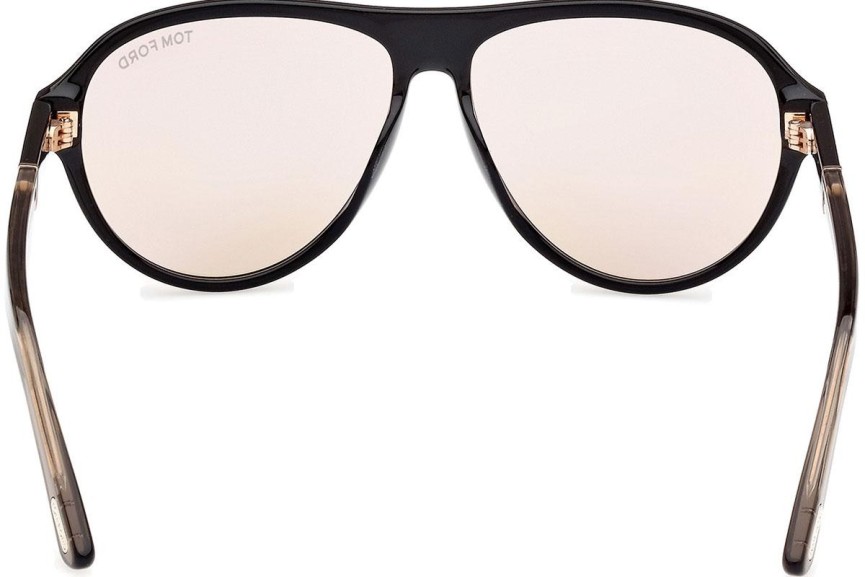 Sonnenbrille Tom Ford Quincy FT1080 01E Pilot Schwarz