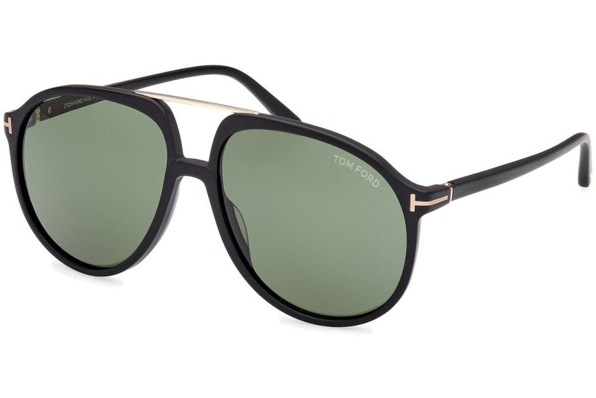 Sunglasses Tom Ford Archie FT1079 02N Pilot Schwarz