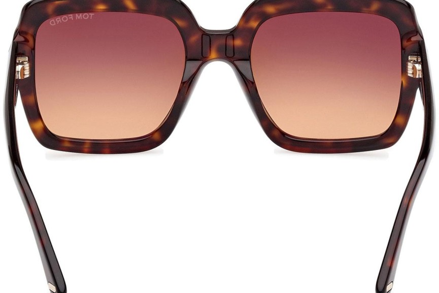 Sonnenbrille Tom Ford Kaya FT1082 52F Quadratisch Havanna