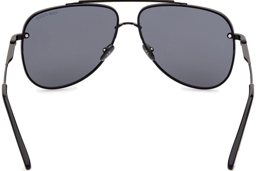 Sunglasses Tom Ford Leon FT1071 01A Pilot Schwarz